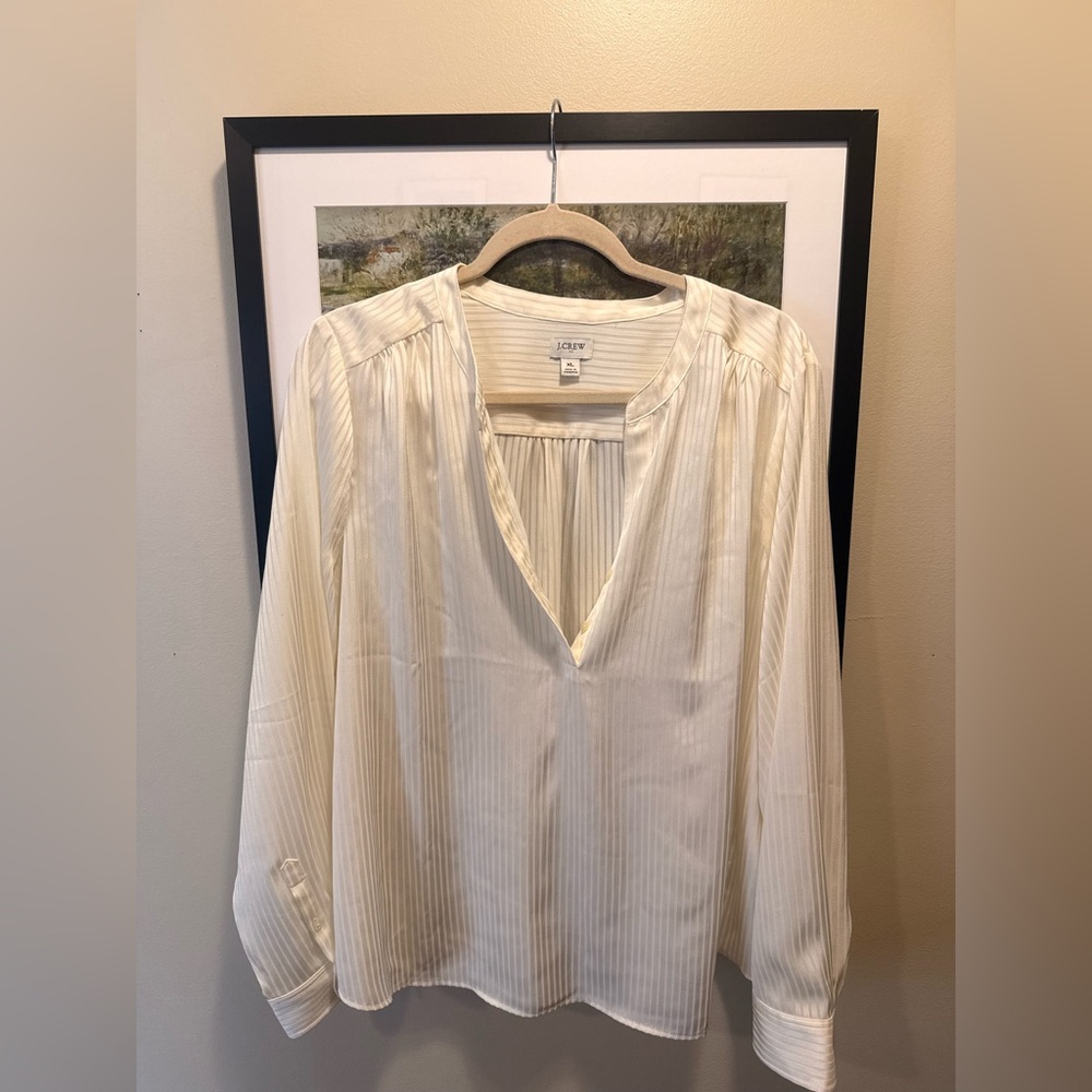 J. Crew Women's Ivory Blouse